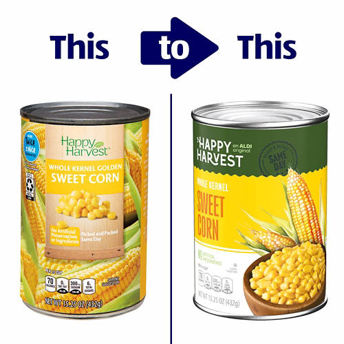 Happy Harvest Canned Whole Kernel Golden Sweet Corn, 15.25 oz